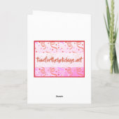 Carte Anniversaire personnalisé | Sherbert Marble (Dos)