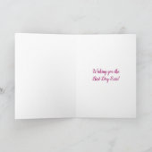 Carte Anniversaire personnalisé | Sherbert Marble (Intérieur)