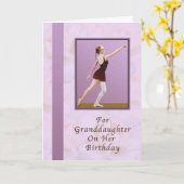 Carte Anniversaire, Petite-fille, Ballerina (Fleur jaune)