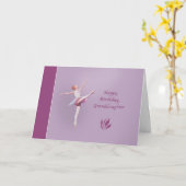 Carte Anniversaire, Petite-fille, Ballerina (Fleur jaune)