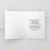 Carte Anniversaire, Petite-fille, Chien d'or (Intérieur)