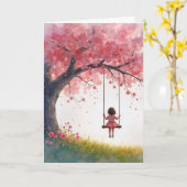 Carte Anniversaire Petite Fille Sur La Chirurgie (Fleur jaune)