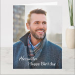 Carte Anniversaire Photo Big Custom<br><div class="desc">Carte d'anniversaire Photo Big Custom est une carte que vous pouvez recréer pour vous-même. Laissez ou remplacez la photo par la vôtre sur la couverture et remplacez les mots sur la couverture et à l'intérieur par la vôtre. Profite.</div>