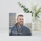 Carte Anniversaire Photo personnalisée (Debout devant)