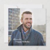 Carte Anniversaire Photo personnalisée (Devant)