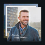 Carte Anniversaire Photo personnalisée<br><div class="desc">Carte d'anniversaire Photo Custom est une carte que vous pouvez recréer pour vous-même. Laissez ou remplacez la photo par la vôtre sur la couverture et remplacez les mots sur la couverture et à l'intérieur par la vôtre. Profitez</div>