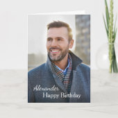 Carte Anniversaire Photo personnalisée (Devant)