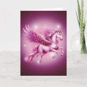 Carte Anniversaire Pink Pegasus Design Imaginaire (Devant)