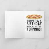CARTE ANNIVERSAIRE PIZZA KING, ADAPTÉ À LA FRAMING (Intérieur)