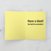 Carte Anniversaire Pizza Party Personnalisée Chat (Intérieur)