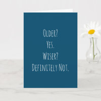 Anniversaire plus sage drôle