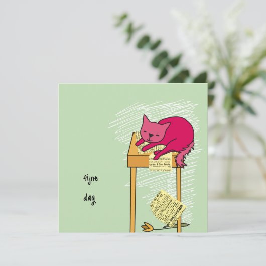 carte anniversaire pois (Debout devant)