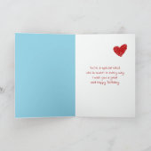 Carte Anniversaire Polar Bear Cub pour la nièce (Intérieur)