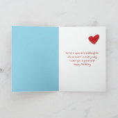 Carte Anniversaire Polar Bear Cub pour petite-fille (Intérieur)