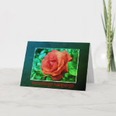 Carte Anniversaire polonais Sto Lat Rose rouge Floral (Devant)