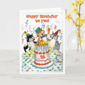 Carte anniversaire pour 11 ans (Fleur jaune)