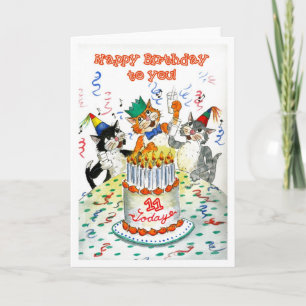 Carte anniversaire pour 11 ans