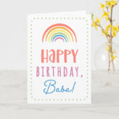 Carte anniversaire pour Baba (Fleur jaune)