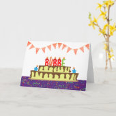 Carte anniversaire pour Bubbe (Fleur jaune)