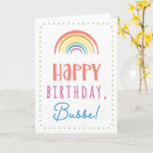 Carte anniversaire pour Bubbe (Fleur jaune)