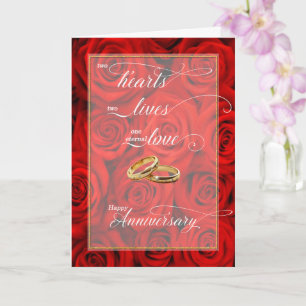 Carte Anniversaire pour couple lesbien avec des roses ro
