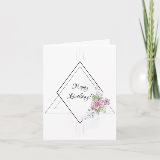Carte anniversaire pour elle (Devant)