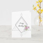 Carte anniversaire pour elle (Fleur jaune)