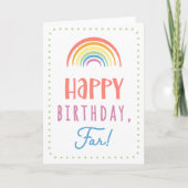 Carte Anniversaire pour Far (Devant)