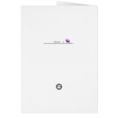 Carte Anniversaire pour femme, Blue Dahlias (Dos)