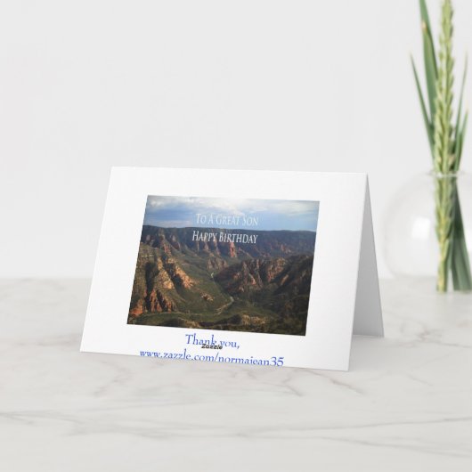 Carte Anniversaire Pour Fils (Dos)