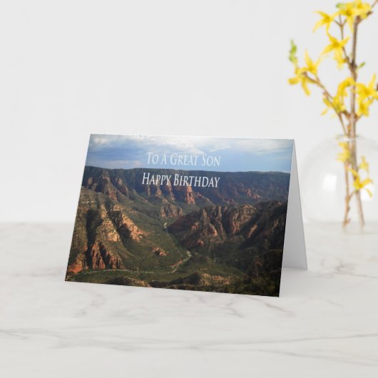 Carte Anniversaire Pour Fils (Fleur jaune)