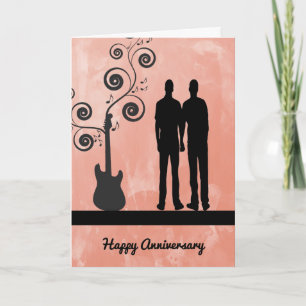 Carte Anniversaire pour Fils & Mari avec Guitare