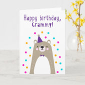 Carte anniversaire pour Grammy (Fleur jaune)