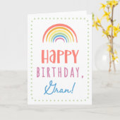 Carte anniversaire pour Gran (Fleur jaune)