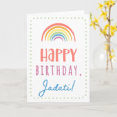 Carte anniversaire pour Jadati (Fleur jaune)