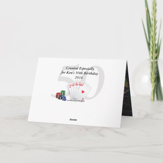 Carte anniversaire pour ken (Dos)