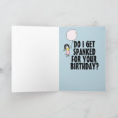 CARTE ANNIVERSAIRE POUR LE MARI BOYFRIEND HANKY SPANKY C (Intérieur)