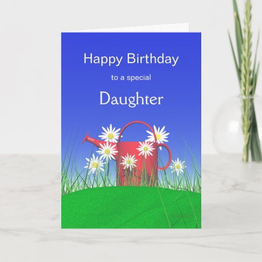 Carte Anniversaire pour les marguerites et canettes d'ar (Devant)