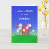 Carte Anniversaire pour les marguerites et canettes d'ar (Fleur jaune)