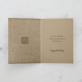 Carte Anniversaire pour lui Les nuances de Motifs Brown (Intérieur)