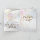 Carte Anniversaire pour Maman, Bienheureuse et Bible Ver (Intérieur)