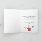 Carte Anniversaire pour maman Daisies et arrosage (Intérieur)