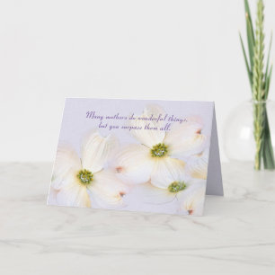 Carte anniversaire pour maman - fleurs de pommier à fleu