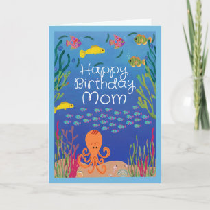 Carte Anniversaire pour maman Ocean Seas le jour