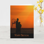 Carte Anniversaire pour papa (Fleur jaune)