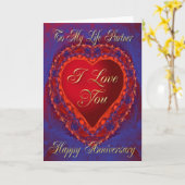 Carte Anniversaire pour partenaire à vie (Fleur jaune)