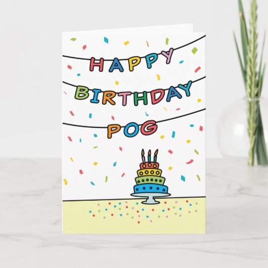 Carte Anniversaire pour Pog (Devant)