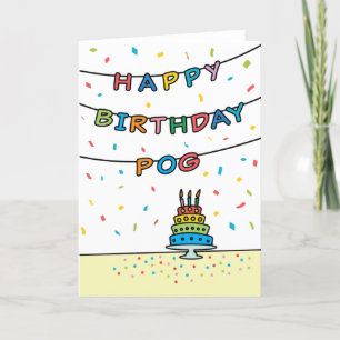 Carte Anniversaire pour Pog