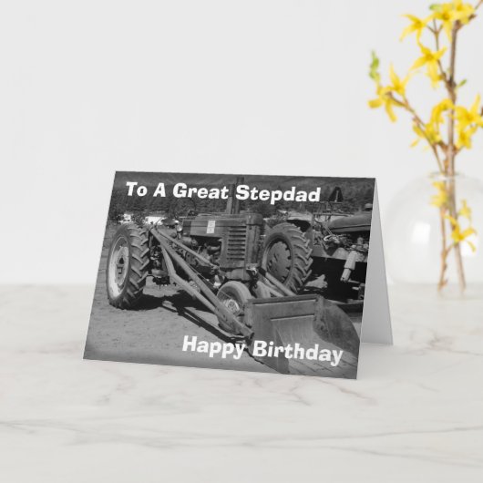 Carte Anniversaire Pour Stepdad (Fleur jaune)
