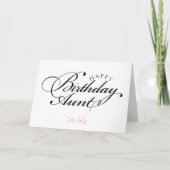 Carte Anniversaire Pour Tante (Devant)